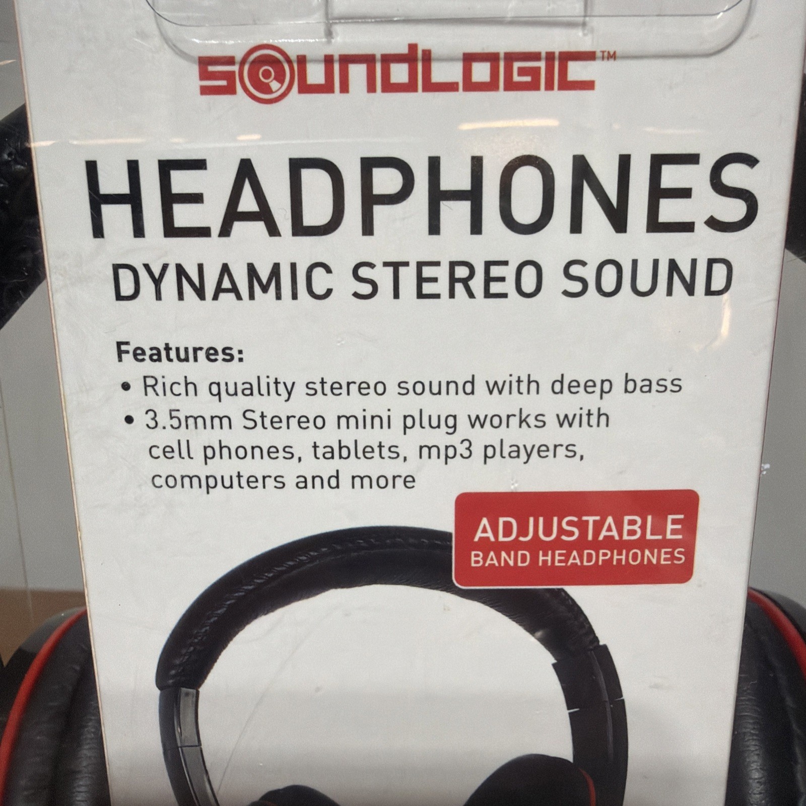 Soundlogic Headphones 3.5 Mm Stereo Mini Plug NIB