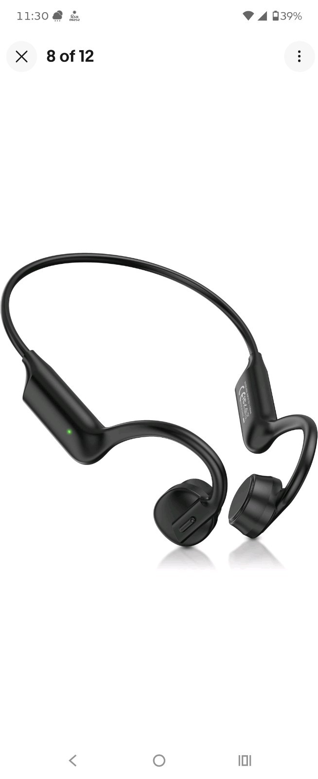 Bone Conduction Headphones Bluetooth 5.4 Open Ear Headphones with Mic, Wireless