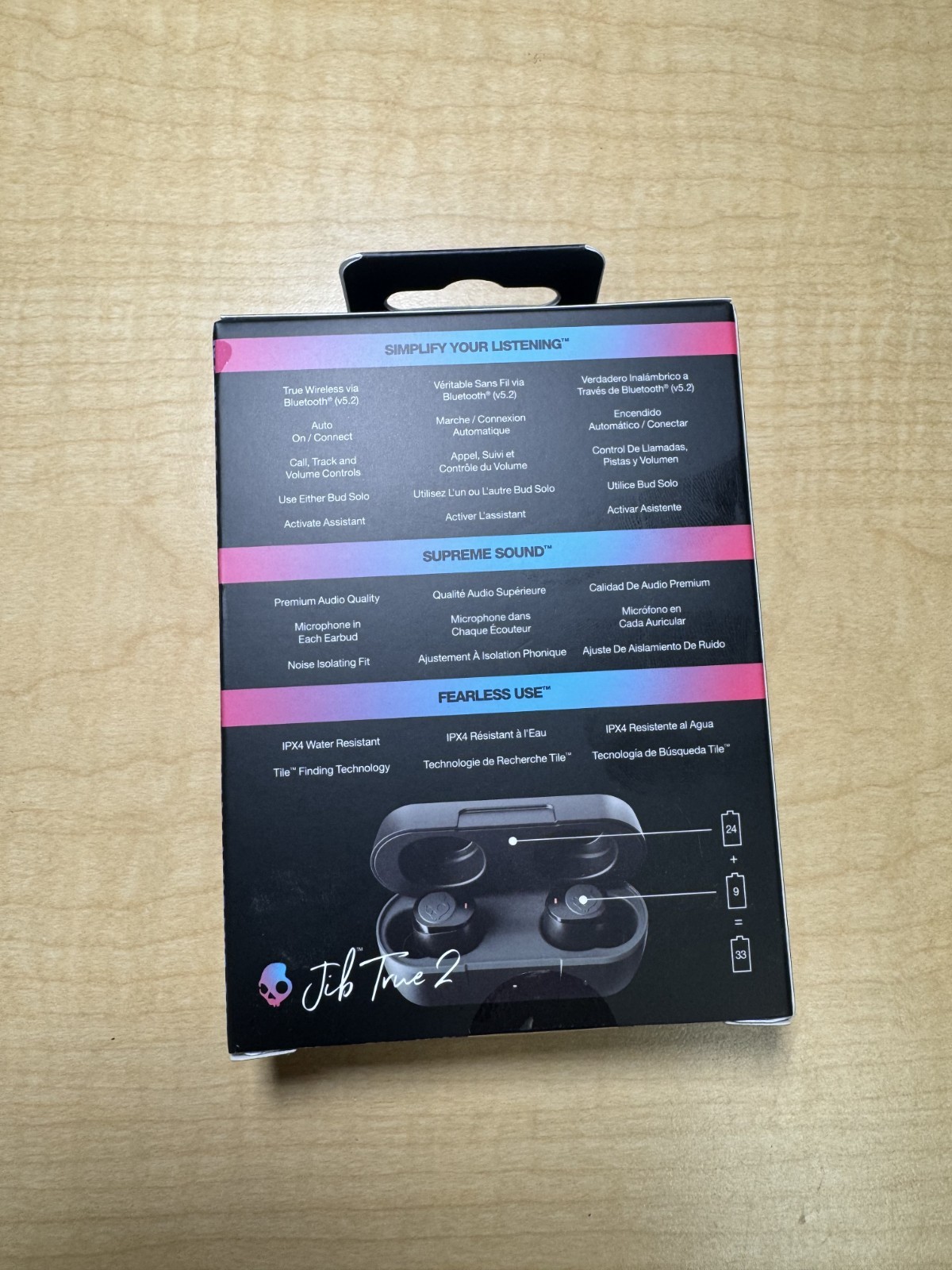 Skullcandy S1JTW-P740 Jib True 2 Wireless TB Earbuds