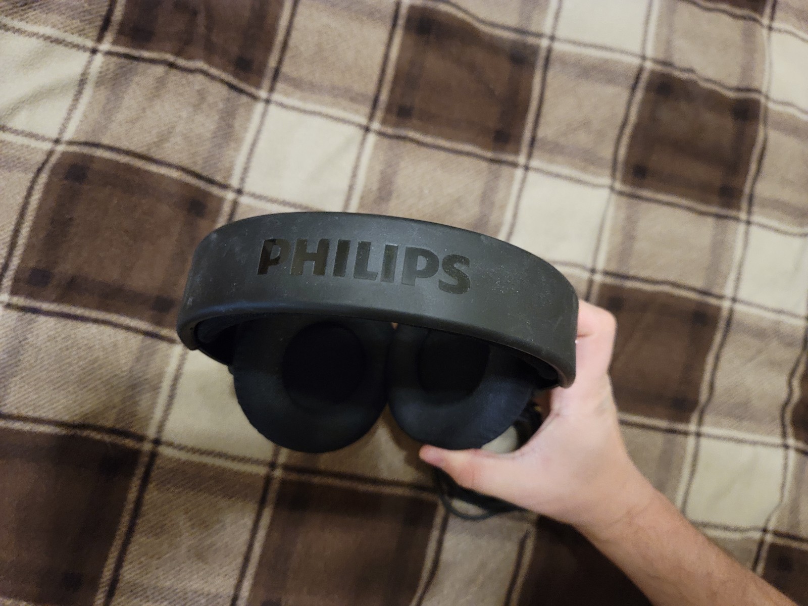 Philips SHP9500 HiFi Stereo Over-Ear Headphones – Black Tested Working