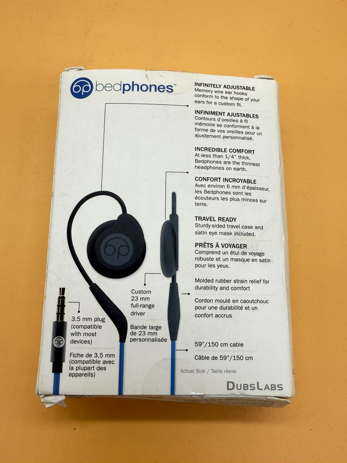 DubLab Bedphones 3.0 Earbud Headphones – Blue