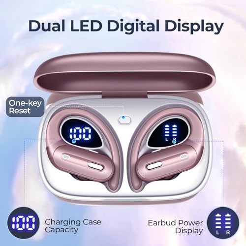 Wireless Earbuds Active Noise Cancelling Bluetooth 5.3 90 Hour Playtime IPX7