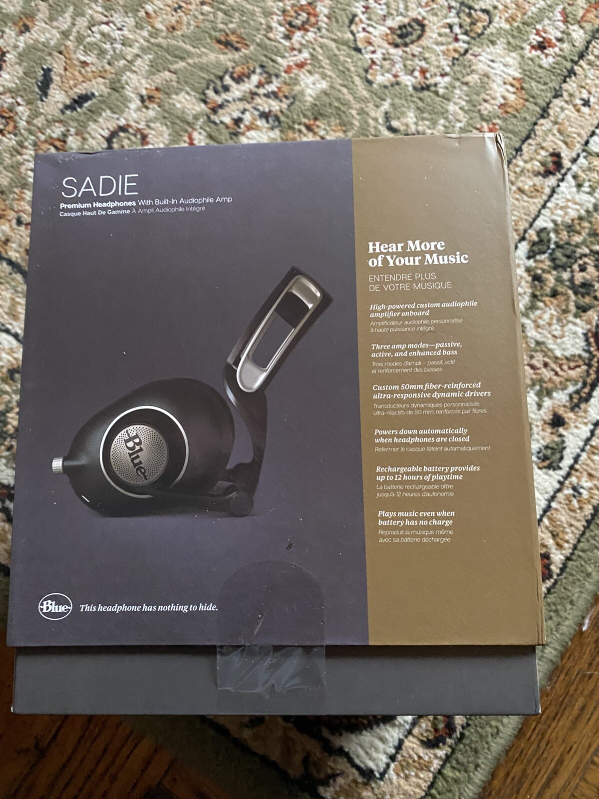 Blue SADIE Over-Ear Closed-Back Headphones – Hi-Fi/Studio, Built-in Amp