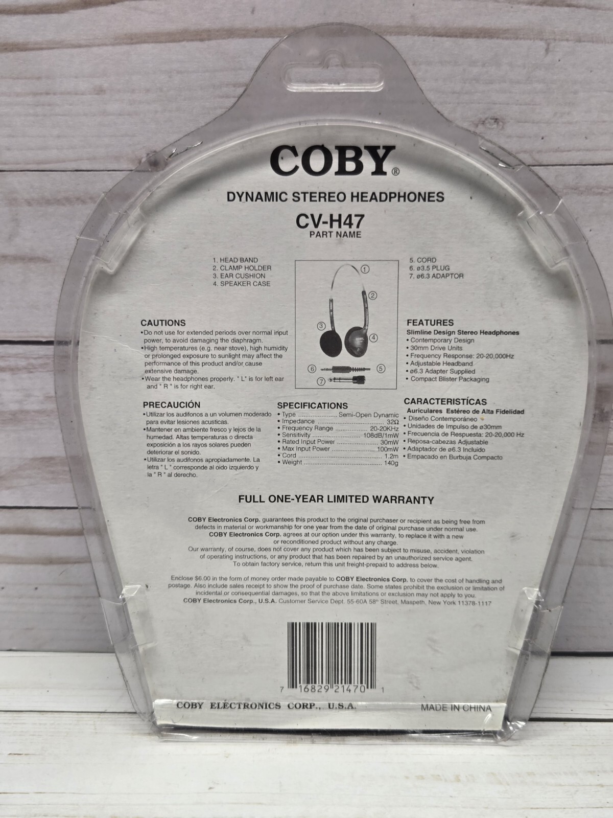 Coby Digital Hi-Fi CV-H47 Super Bass Headphone’s NOP Missing Stereo Jack