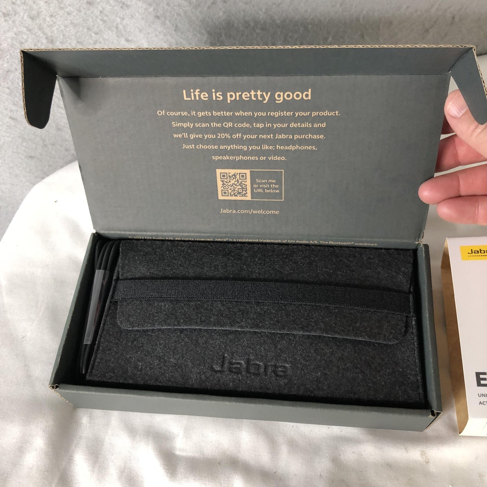 Jabra Evolve2 65 Flex On-Ear Headset Black Bluetooth USB-C ANC Wireless Mic
