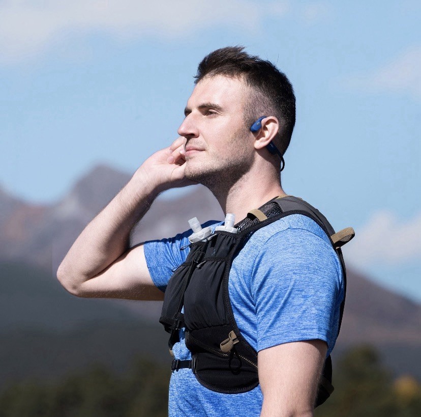 SHOKZ OpenRun SE Mini Open Ear Bluetooth Wireless Bone Conduction Sport S803 Blu