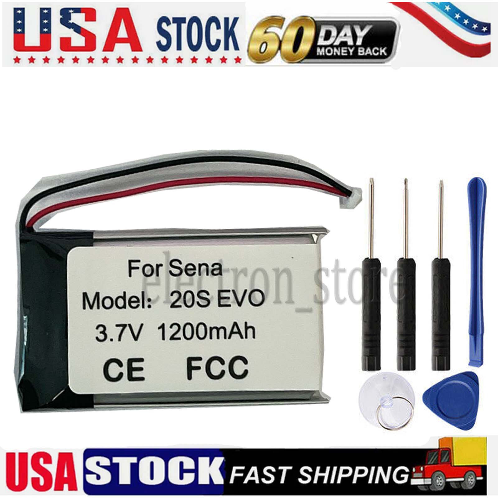 3.7V 1200mAh Battery for Sena 20S EVO 20S-EVO-01 Bluetooth Headset