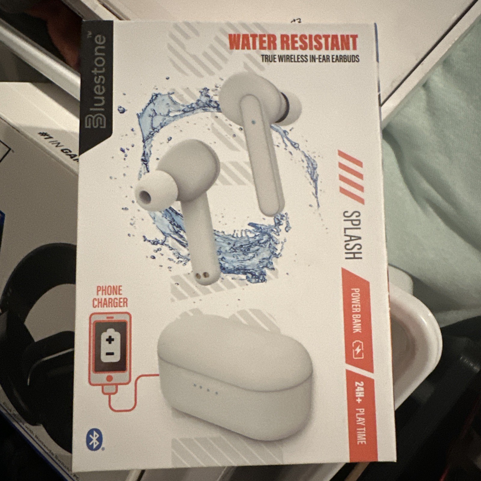 Bluestone True Wireless In Ear Earbuds with Charging Case White