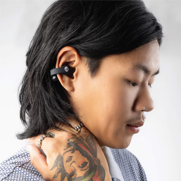 Skullcandy Push 720 Open Earphones Open-Ear Bluetooth Black Silver S4EOW-T034