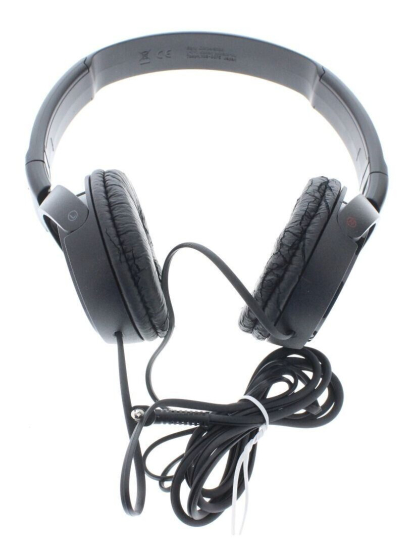 Sony MDR-ZX110 Over Ear Monitor Headphones Black Lightweight Clear Sound
