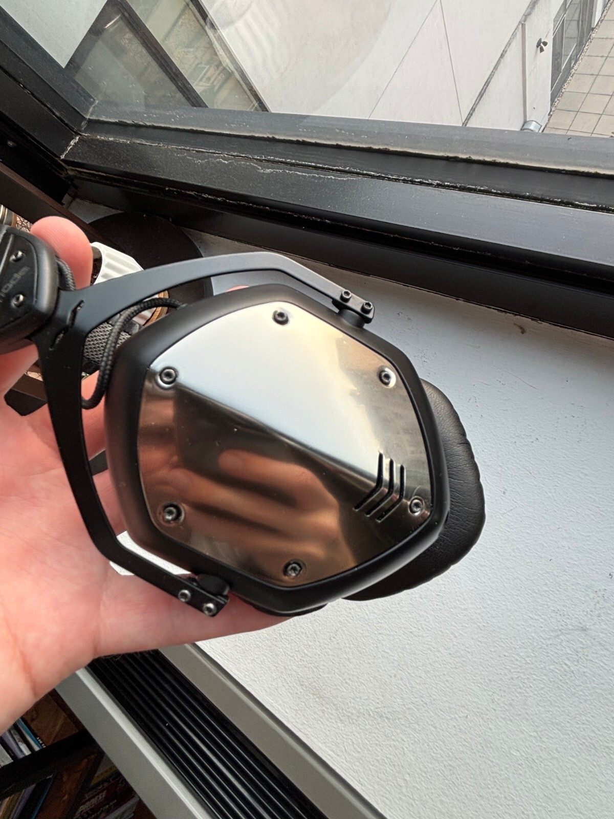 V-MODA Crossfade 2 Headphones – Black and Silver PLUS MICROPHONE and NEW EARPADS