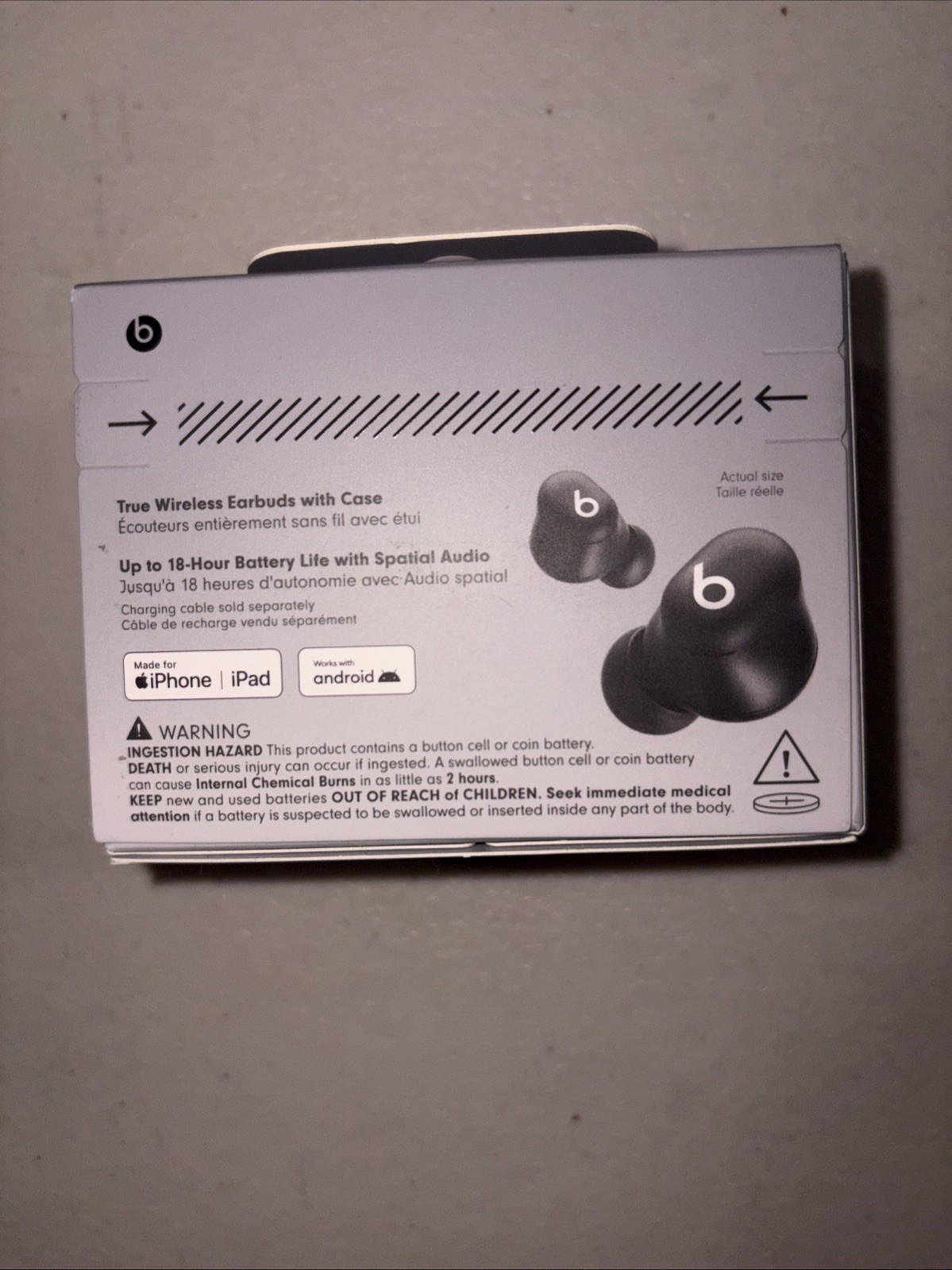 Beats – Solo Buds True Wireless Earbuds – Matte Black (Brand New)