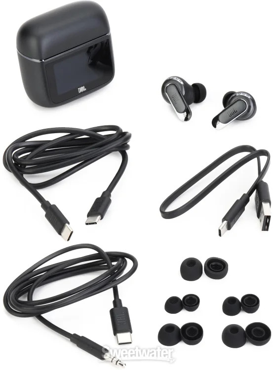 JBL Tour Pro 3 True Wireless Noise-canceling Earbuds – Black