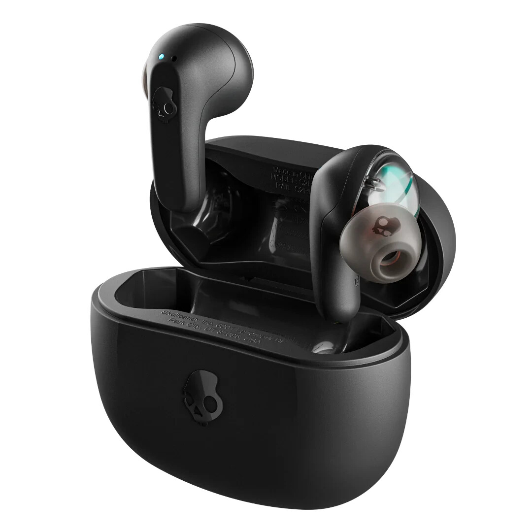 Skullcandy Rail In-Ear Wireless Earbuds (True Black)- (Certified Refurbished)