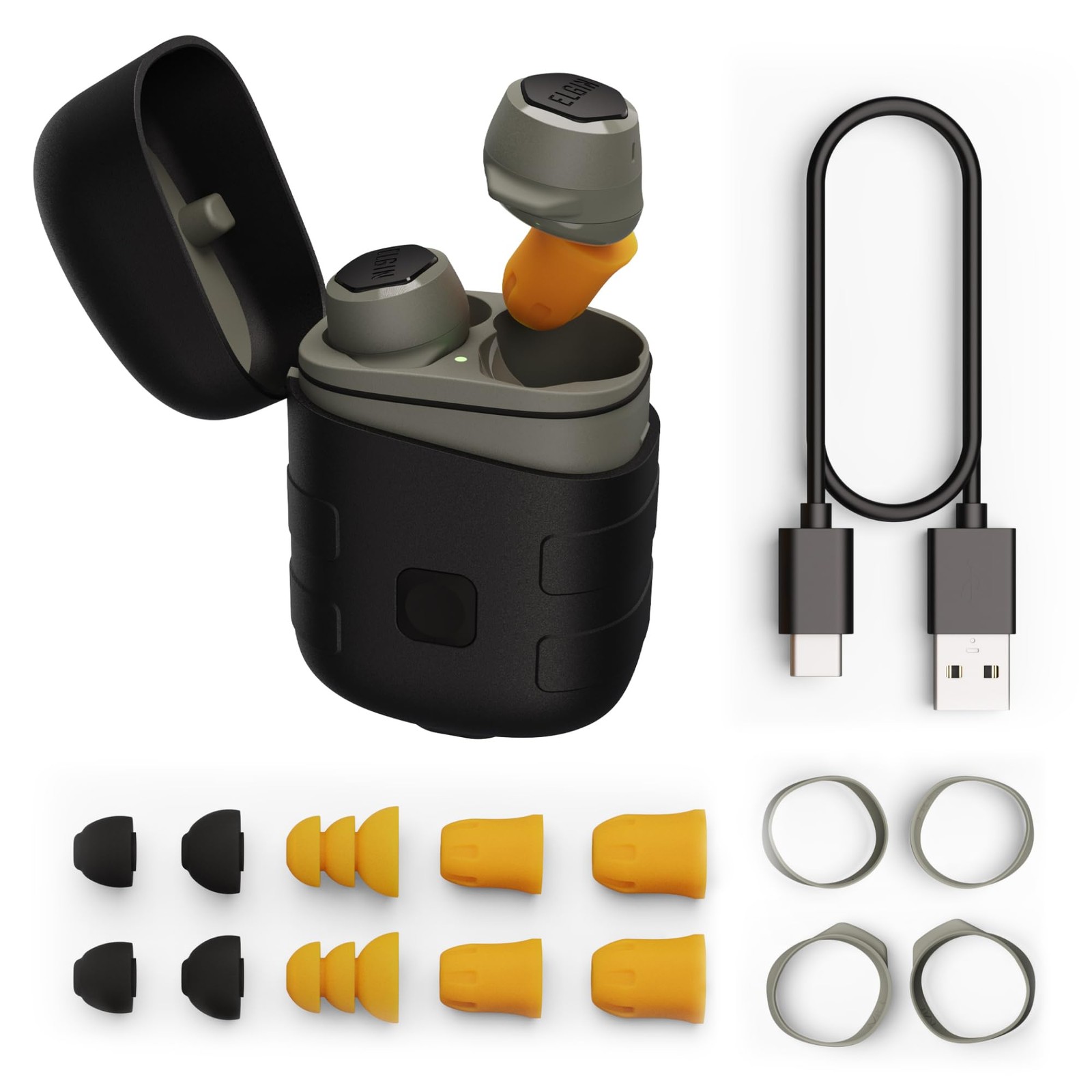 Elgin Rebel True Wireless Earbuds 31dB Noise Reduction