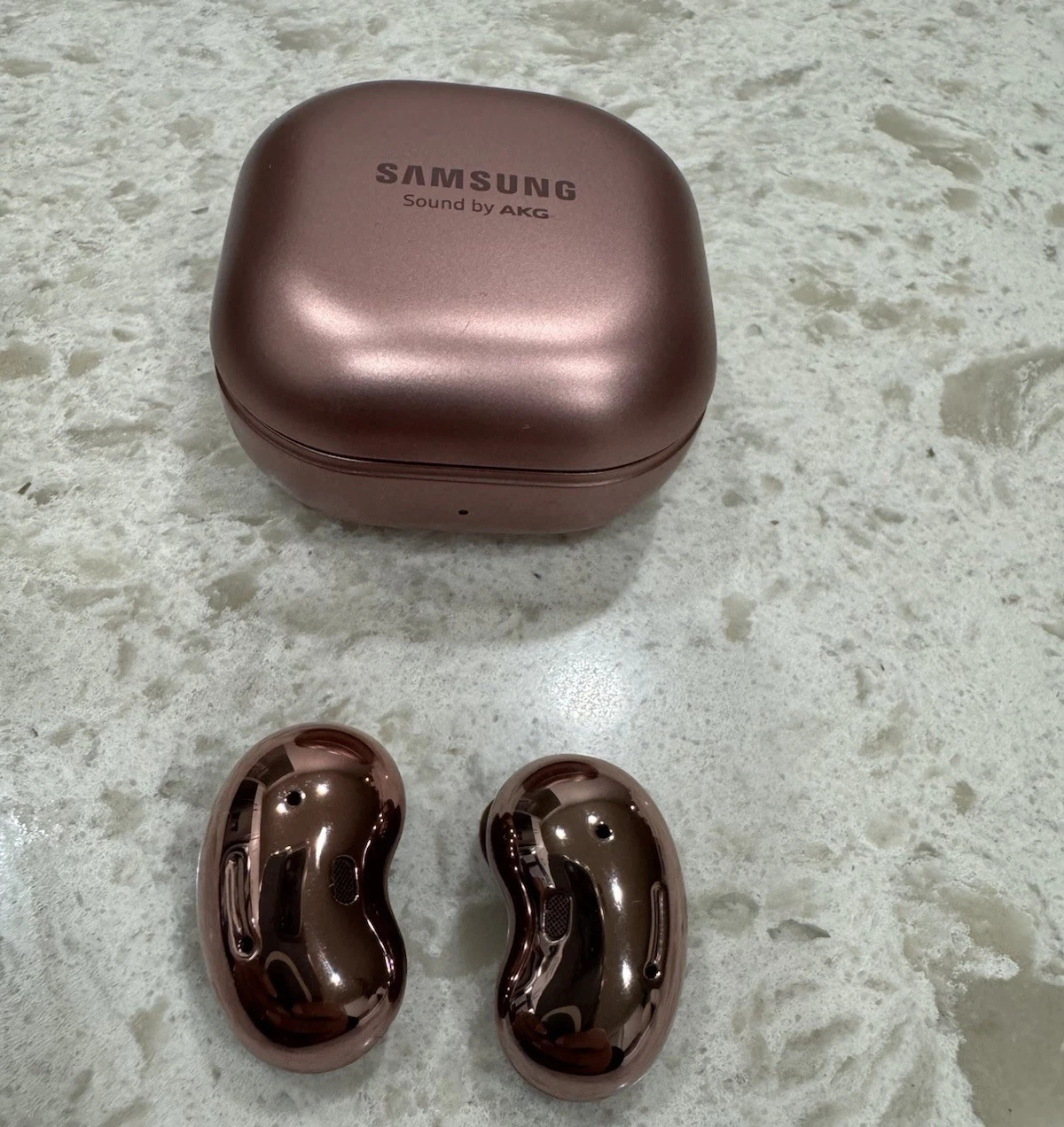 POOR CONDITION Samsung Galaxy SM-R180 Buds Live Wireless Bluetooth Mystic Bronze