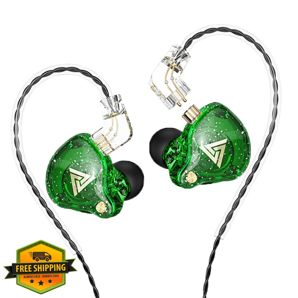 Yeabomy Green Wired Gaming Earbuds QKZ AK6 PRO