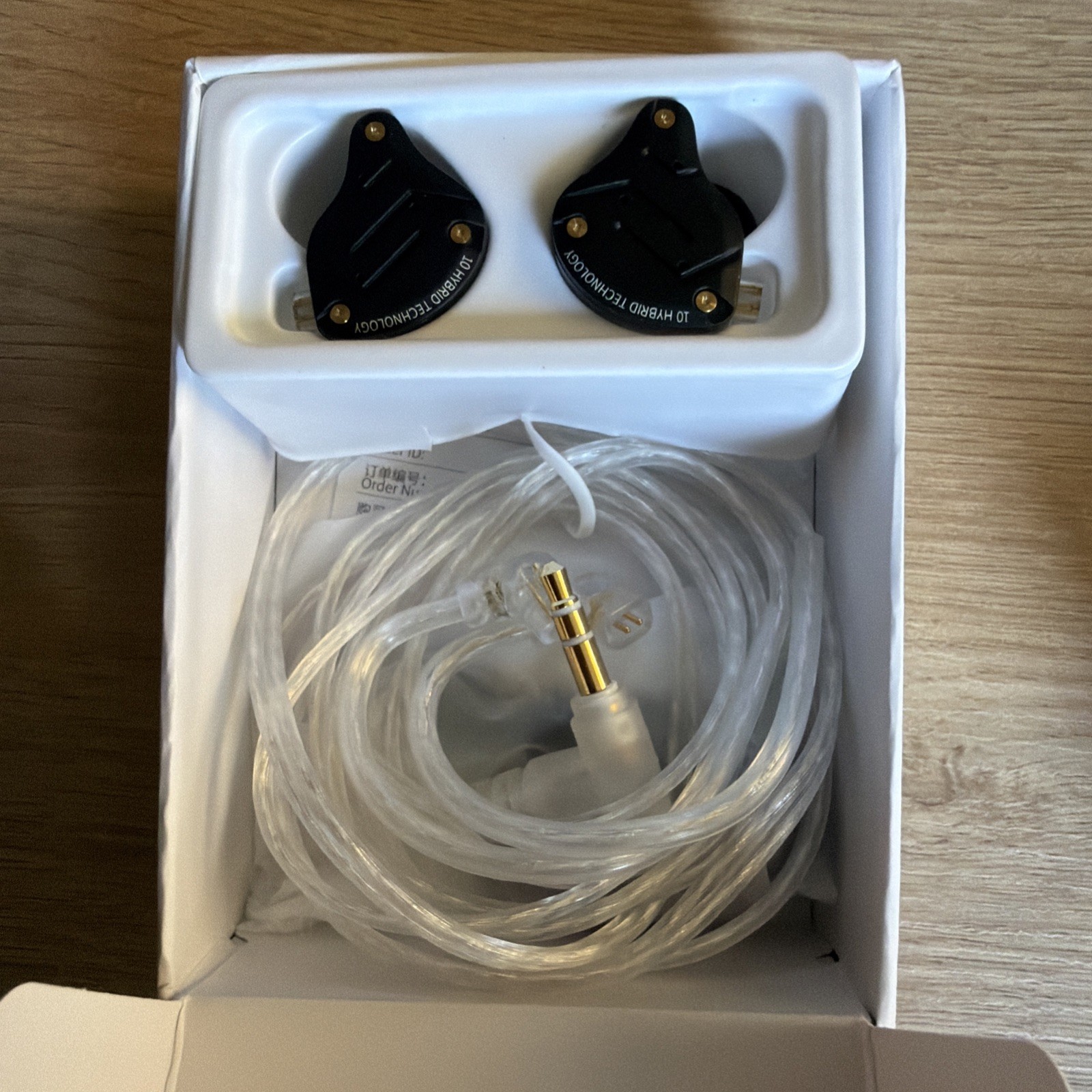 KZ ZS10 Pro, Linsoul 4BA+1DD 5 Driver in-Ear HiFi Metal Earphones, Black