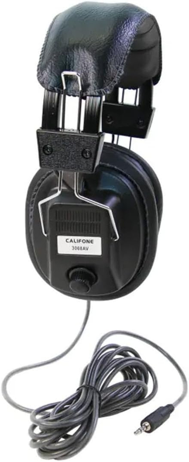 3068AV Switchable Stereo/Mono Over-Ear Headphones, 3.5Mm and Adapter Plug, Black