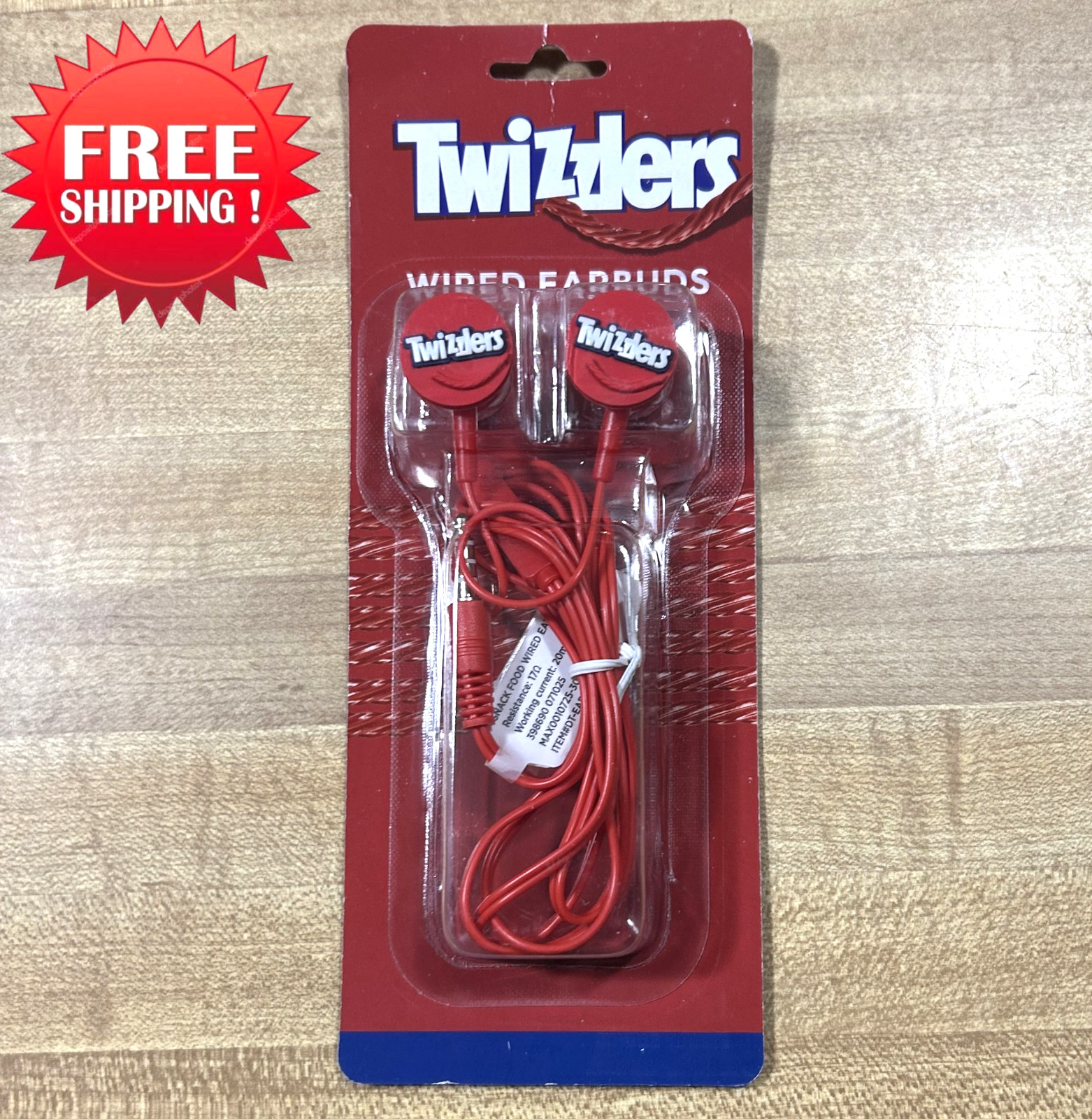 Twizzler 3.5mm Jack in Ear Headphones w/ Mic & Volume Control for most Devices