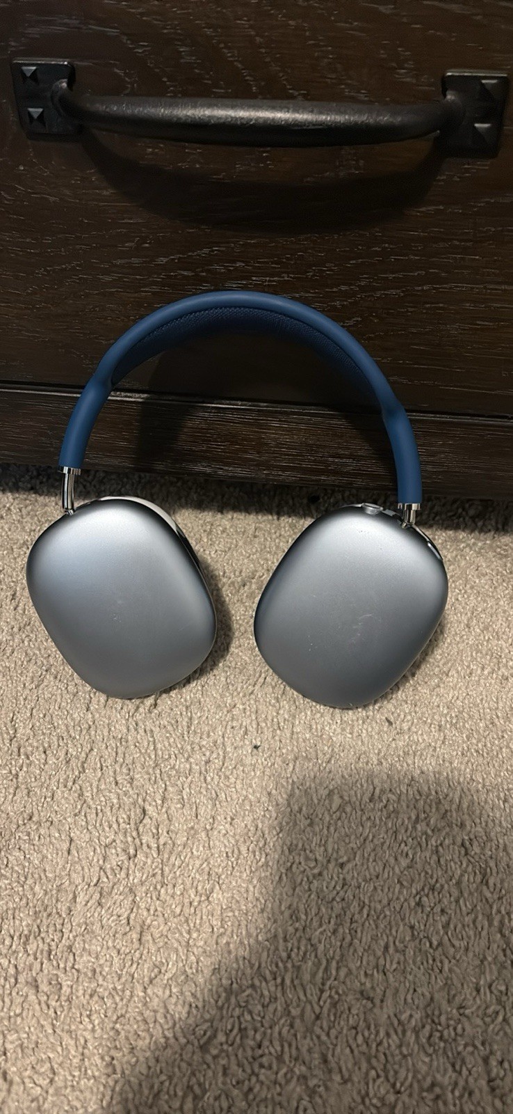 Apple AirPods Max Blue/Silver Over-Ear Headphones Headband Model A2096