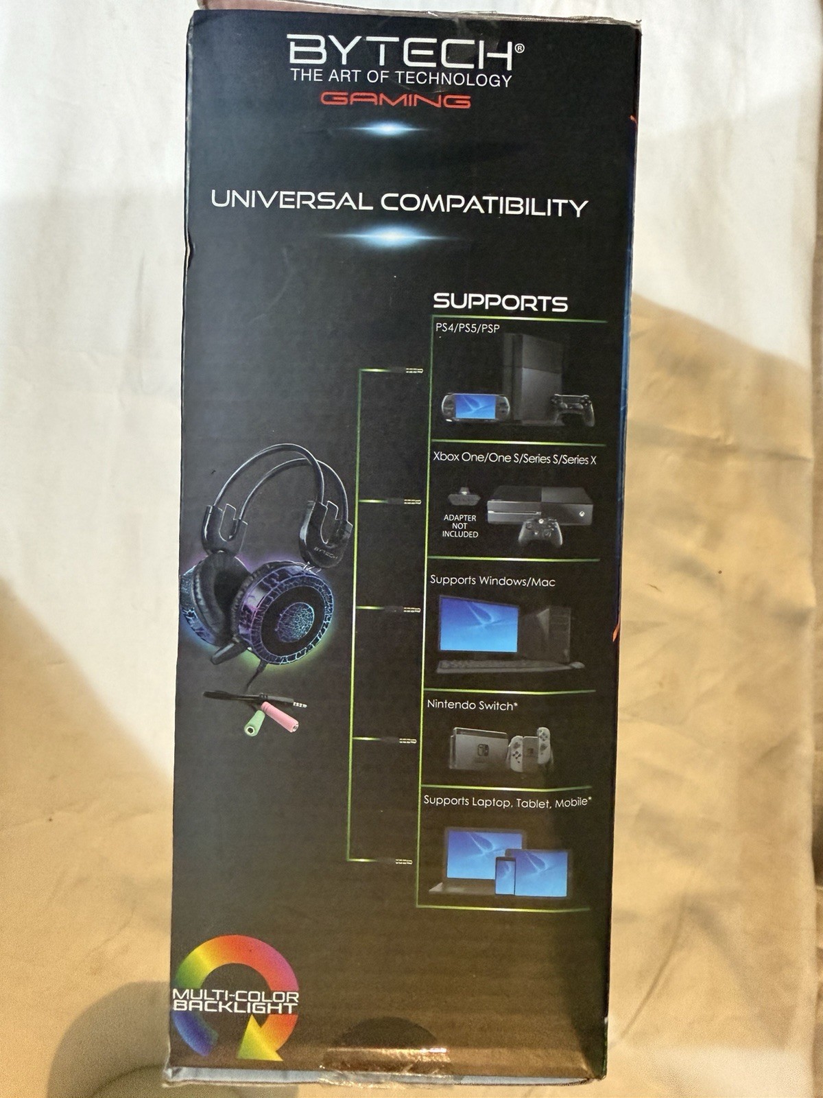 Bytech Gaming Headset with Multi-Color Backlight