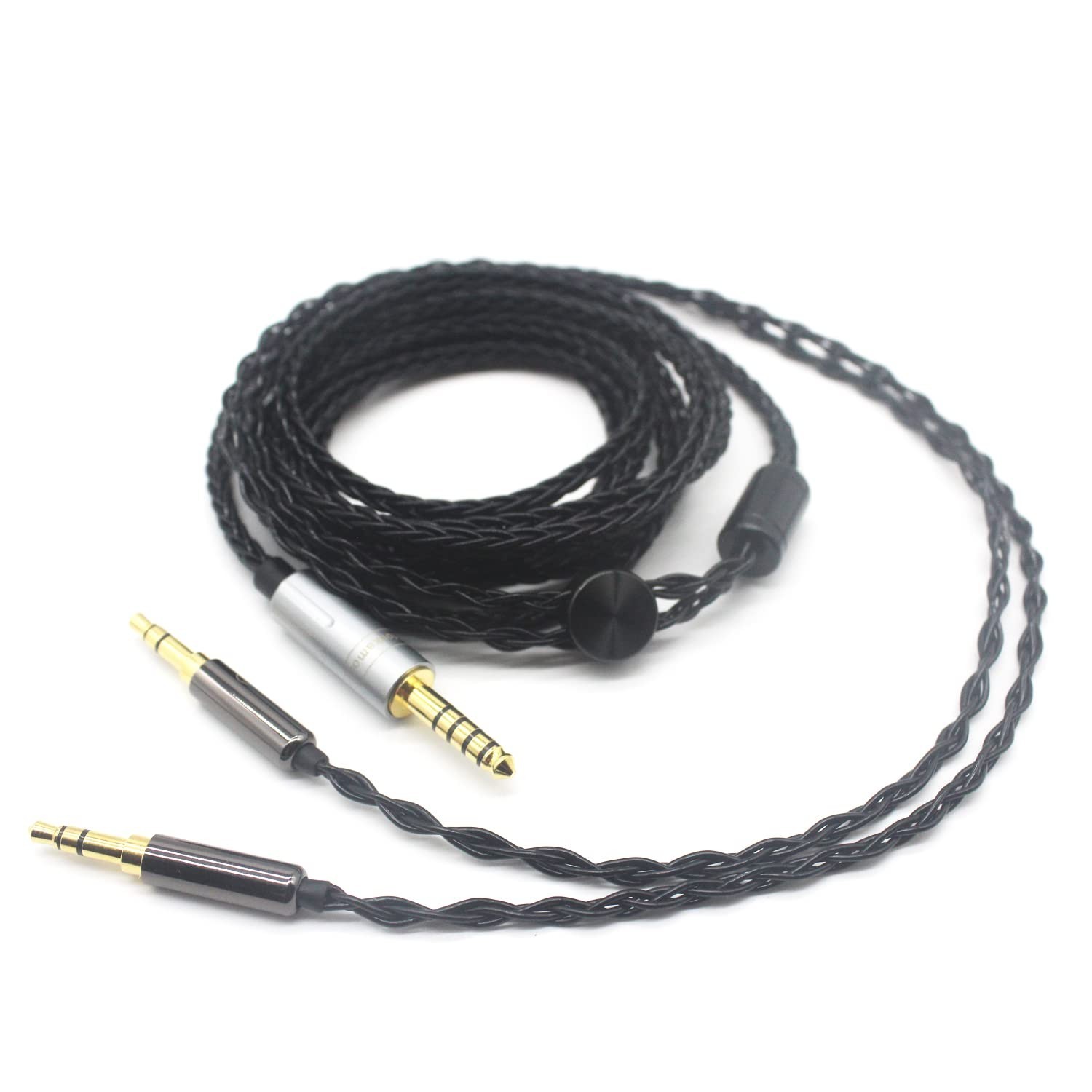 4.4mm Balanced Upgrade Cable for Hifiman Headphones – Dual 3.5mm Male, 6.5ft