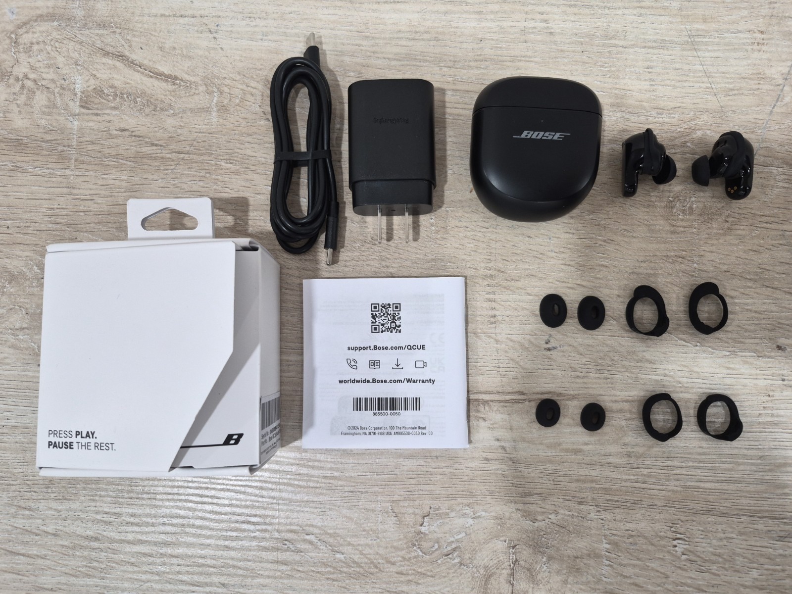Bose QuietComfort Ultra Wireless Noise Cancelling Earbuds – Black