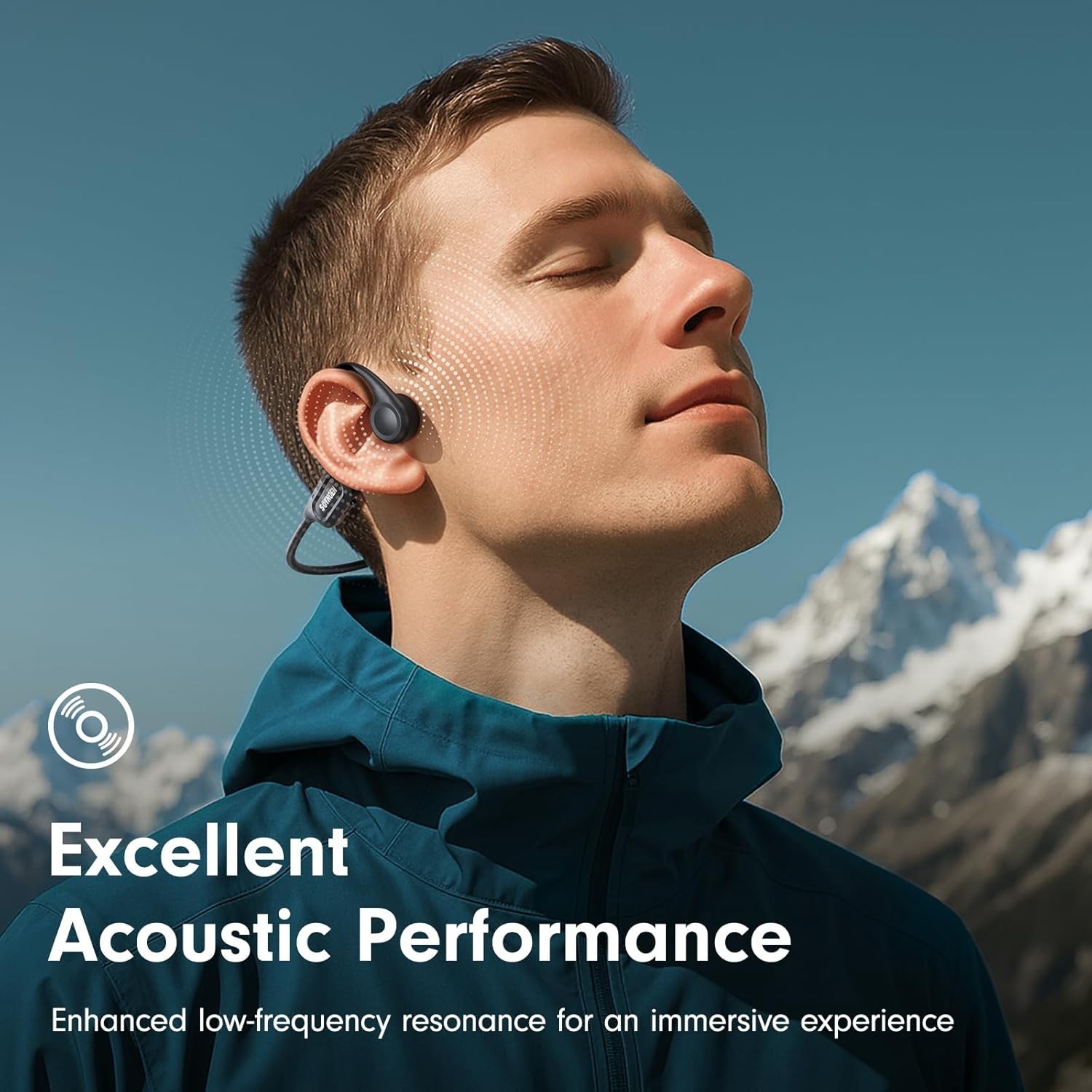 Auriculares de Conducción Ósea Bluetooth 5.4 IP56 8H para Deportes. Nuevo