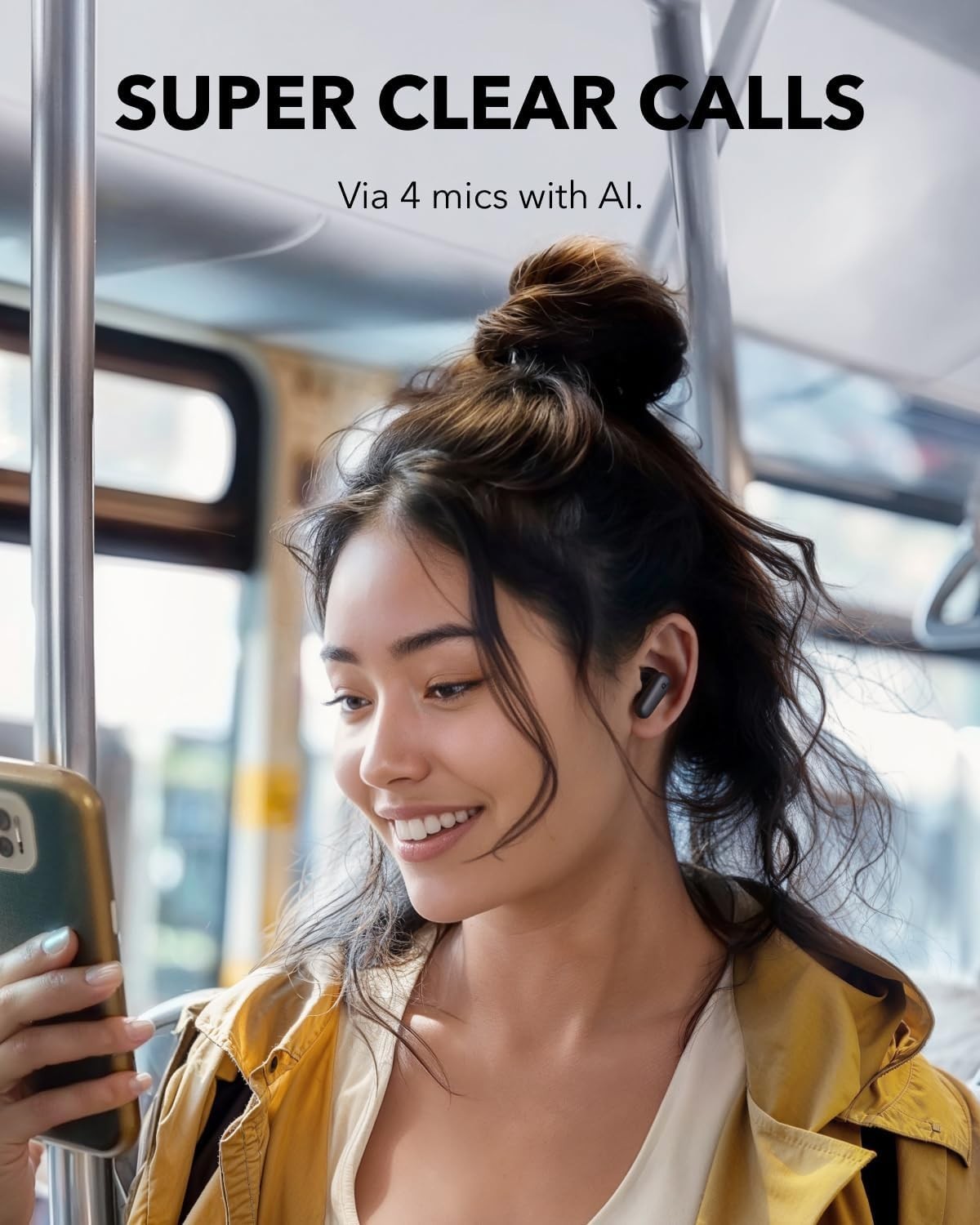 Soundcore P30i Noise Cancelling Earbuds (Black) – 45H Playtime, IP54, Bluetooth