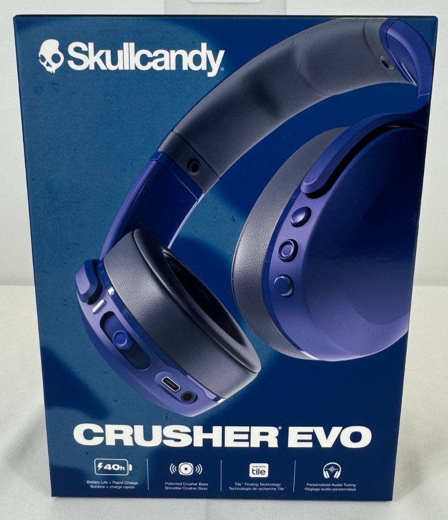 Skullcandy Crusher EVO Blue Bluetooth Headphones