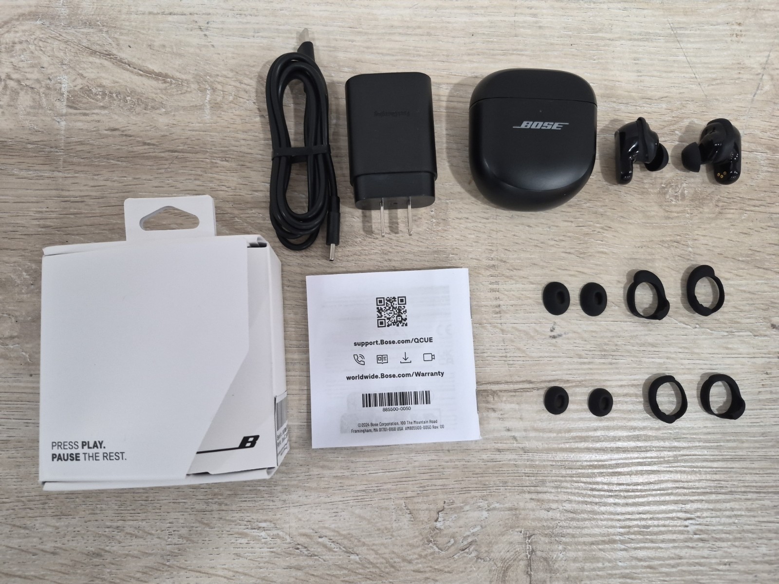 Bose QuietComfort Ultra Wireless Noise Cancelling Earbuds – Black