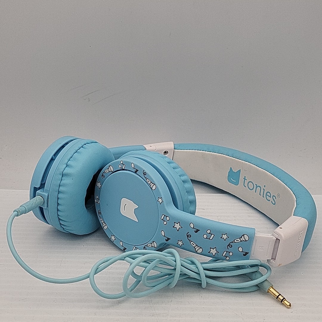 Tonies Headphones, Foldable On-Ear Headphones for Toniebox, Blue
