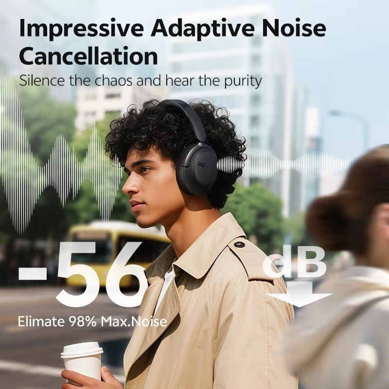 QCY H3S ANC Bluetooth 6.0 Headphones Hi-Res LDAC 102H Wireless Headset