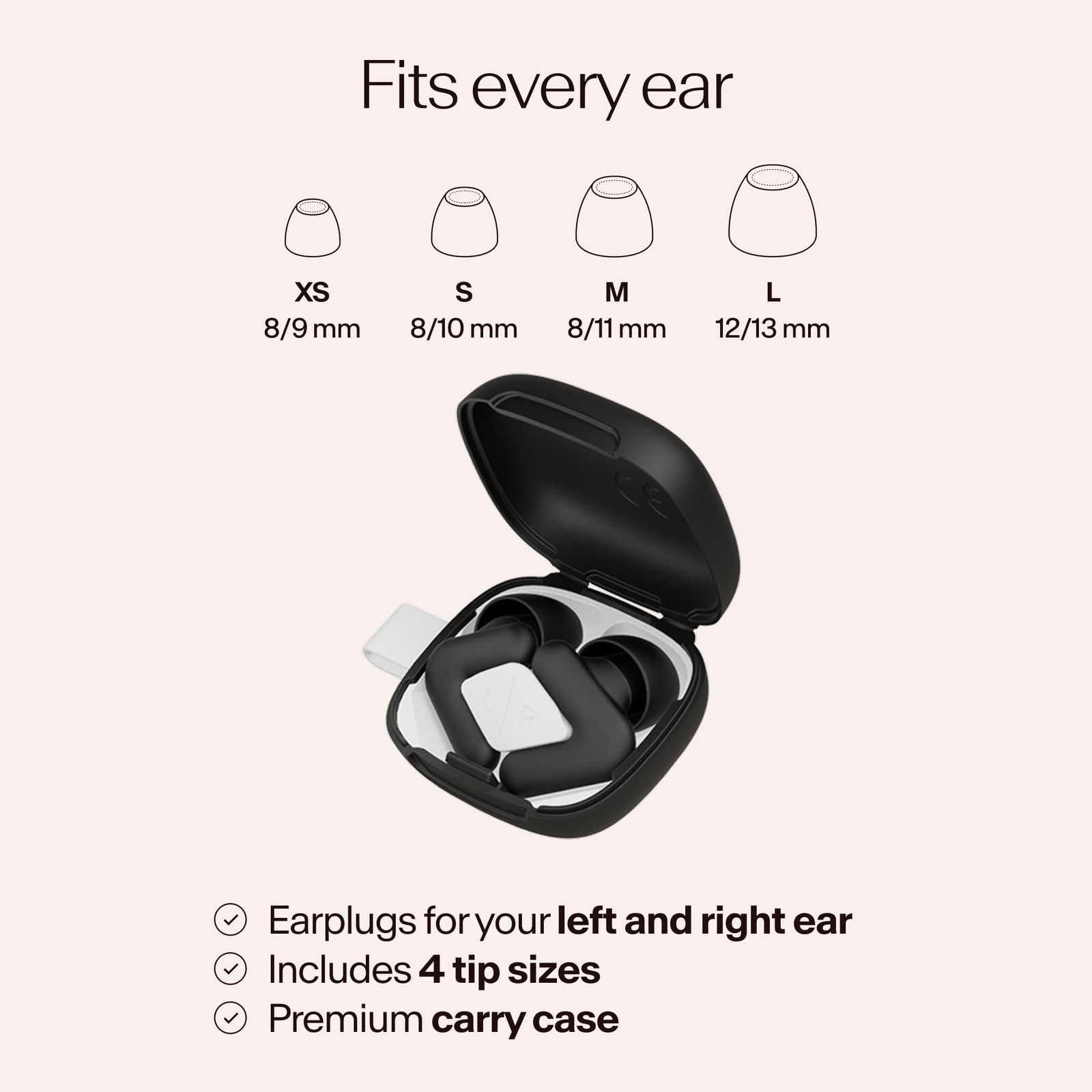 Alpine Silence Earplugs Noise Reduction Earplug V-Shape Snug Fit Soft Oval Tip