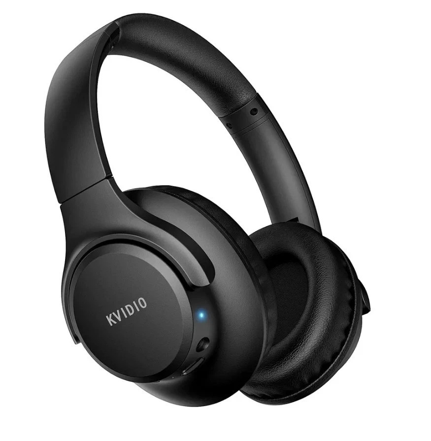 NEW KVIDIO Wireless Bluetooth Headphones Black talk 33ft Model WH201A