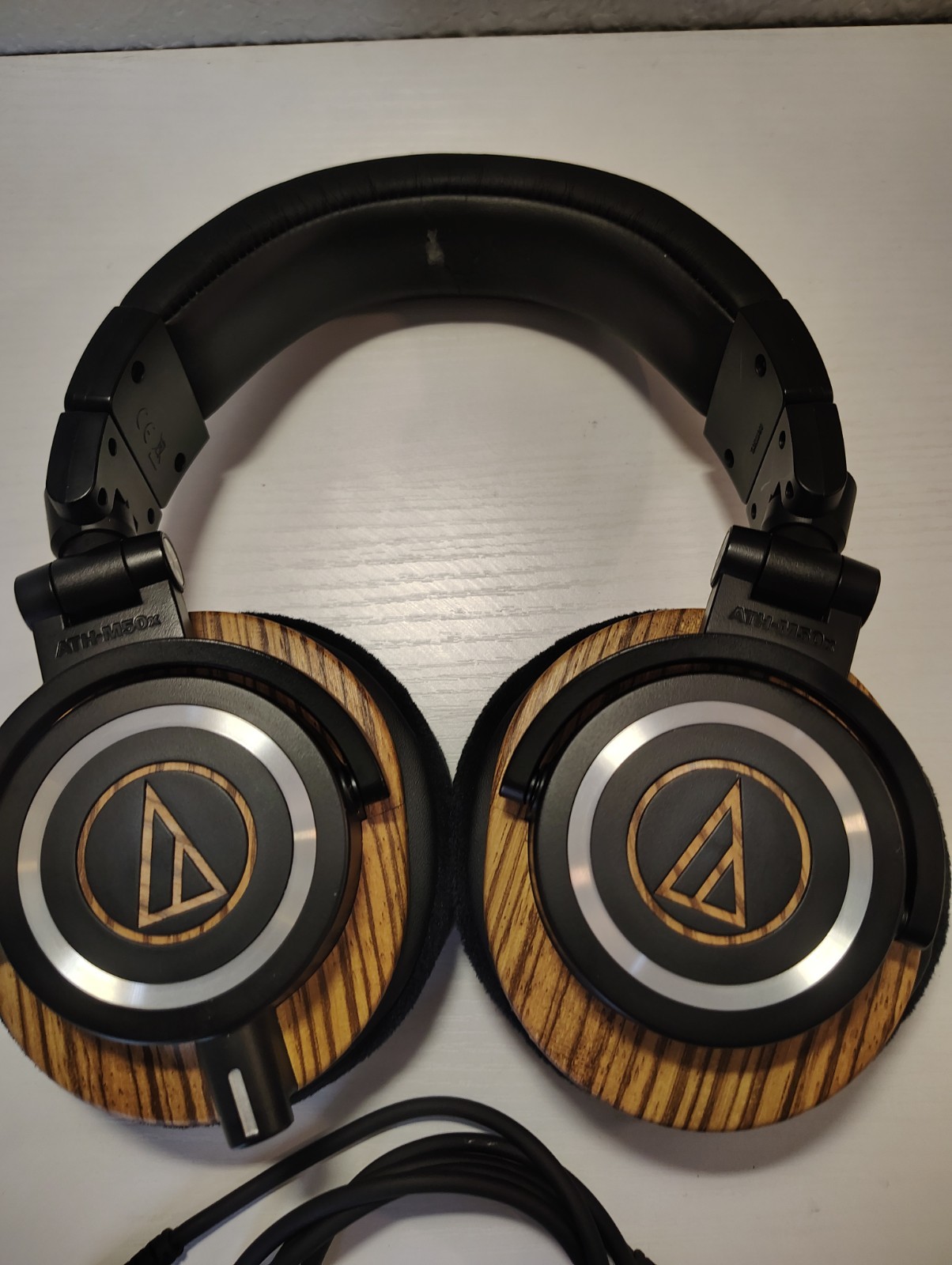 Audio-Technica ATH-M50x Custom Color Headphones Good Condition New Ear Pads