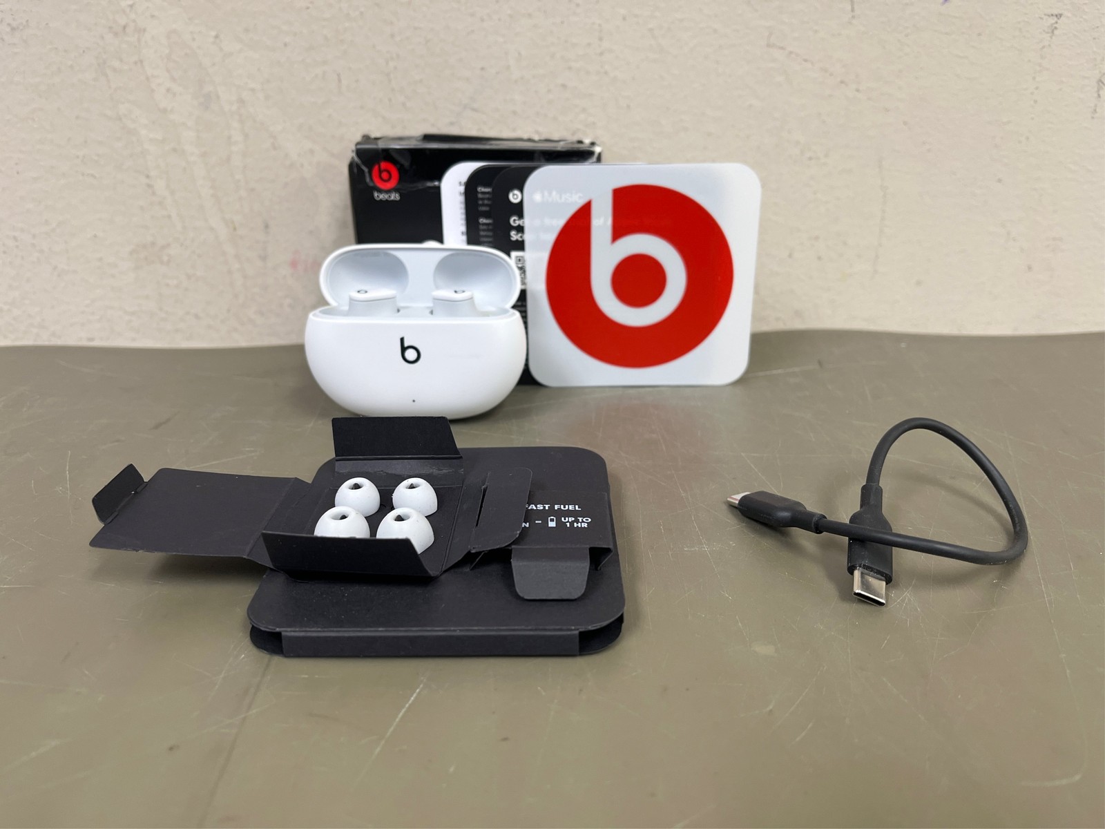 Beats by Dr. Dre ANC Bluetooth Water-Resistant Earbud Headphones Type, White 6