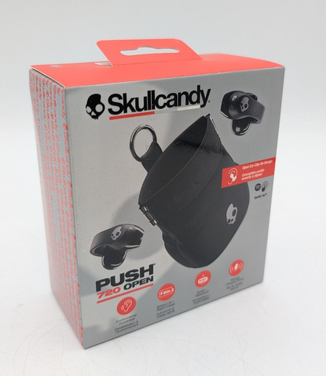 Skullcandy Push 720 Open Wireless Earbuds – Black/Silver
