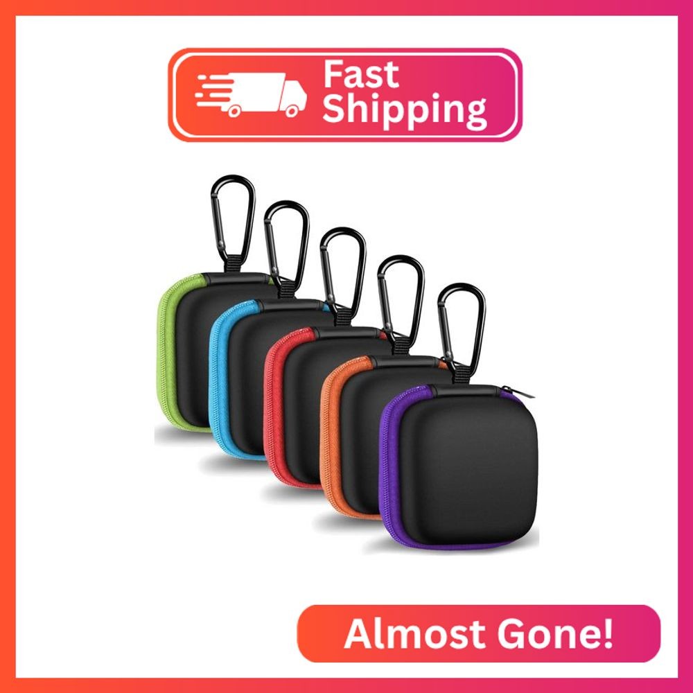 MOLOVA Earbud Case Portable EVA Carrying Case Storage Bag Cell Phone Accessories