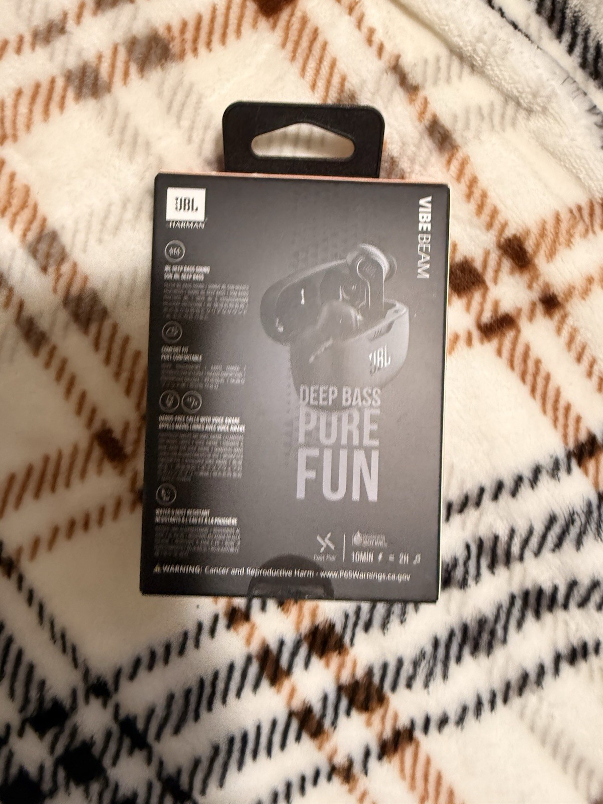JBL Vibe Beam Wireless Bluetooth In-Ear Headphones Black