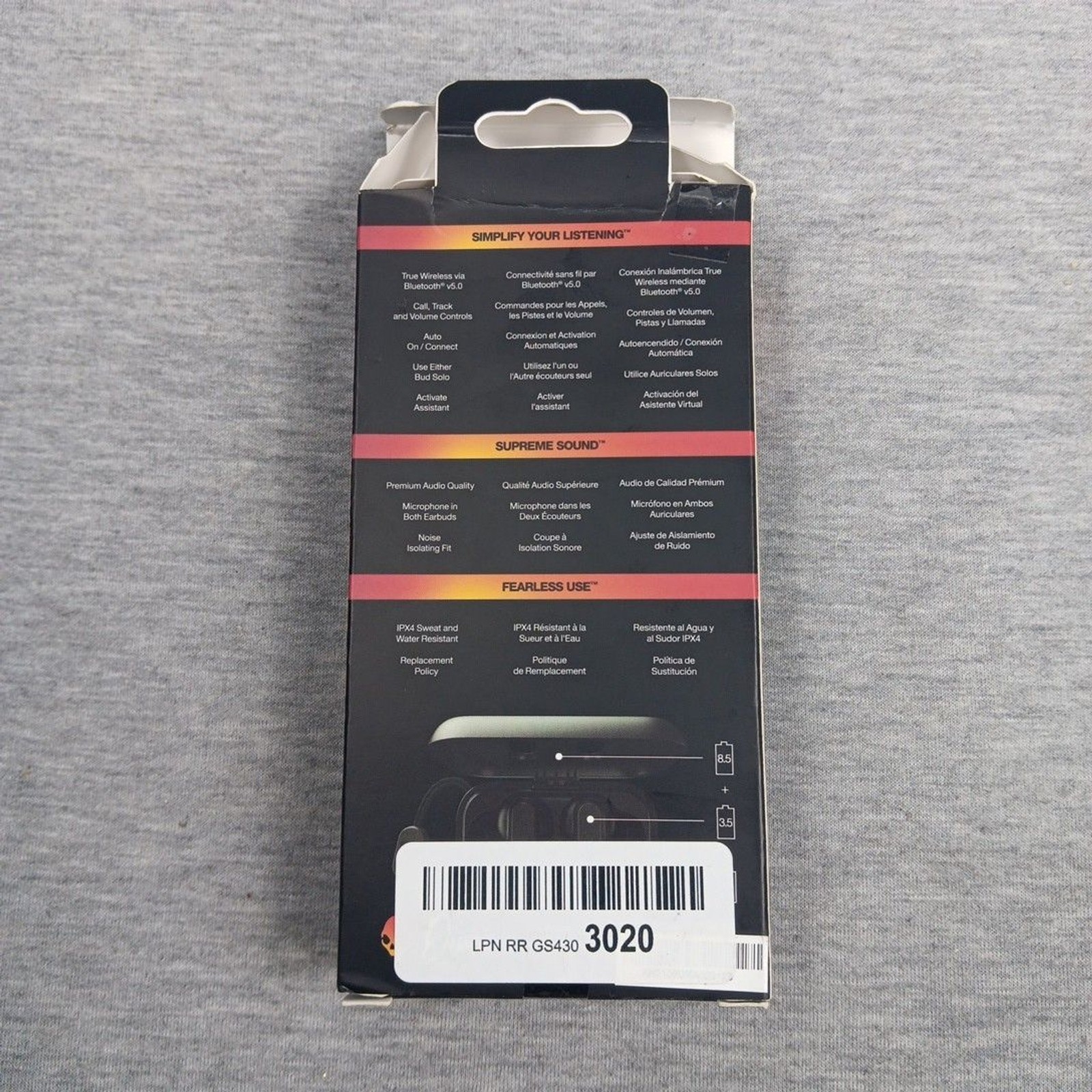 Skullcandy Dime True Wireless In-Ear Earbud – True Black (S2DMW-P740)