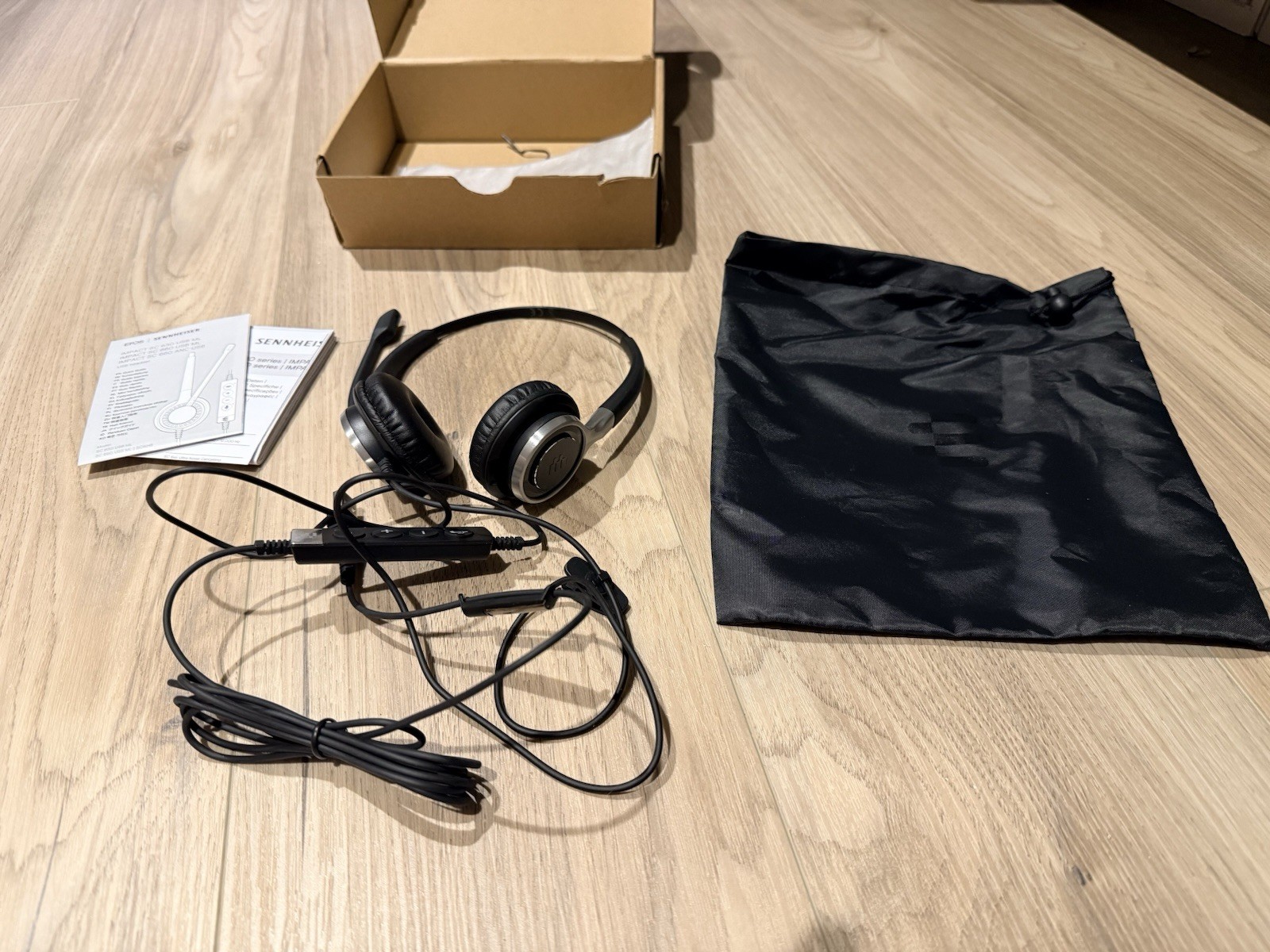 EPOS SC 660 USB ML Double-Sided On-Ear USB Wired Headset | TESTED WORKS GREAT!!