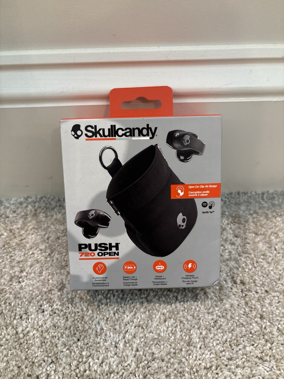 Skullcandy – Push 720 Open – Ear True Wireless Bluetooth Open Earbuds – Black