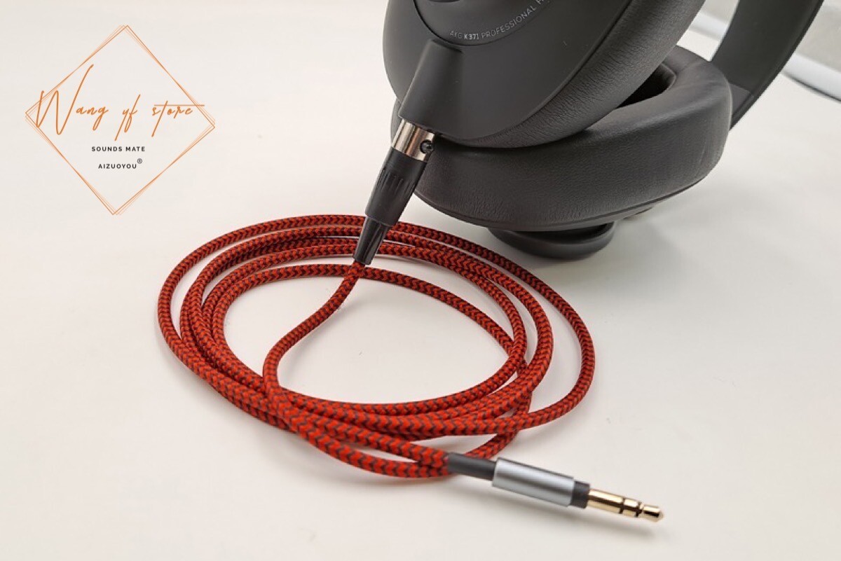 Nylon Audio Cable For AKG K550 K553 K240 K271 K141 K171 K702 K712 Q701 Headphone