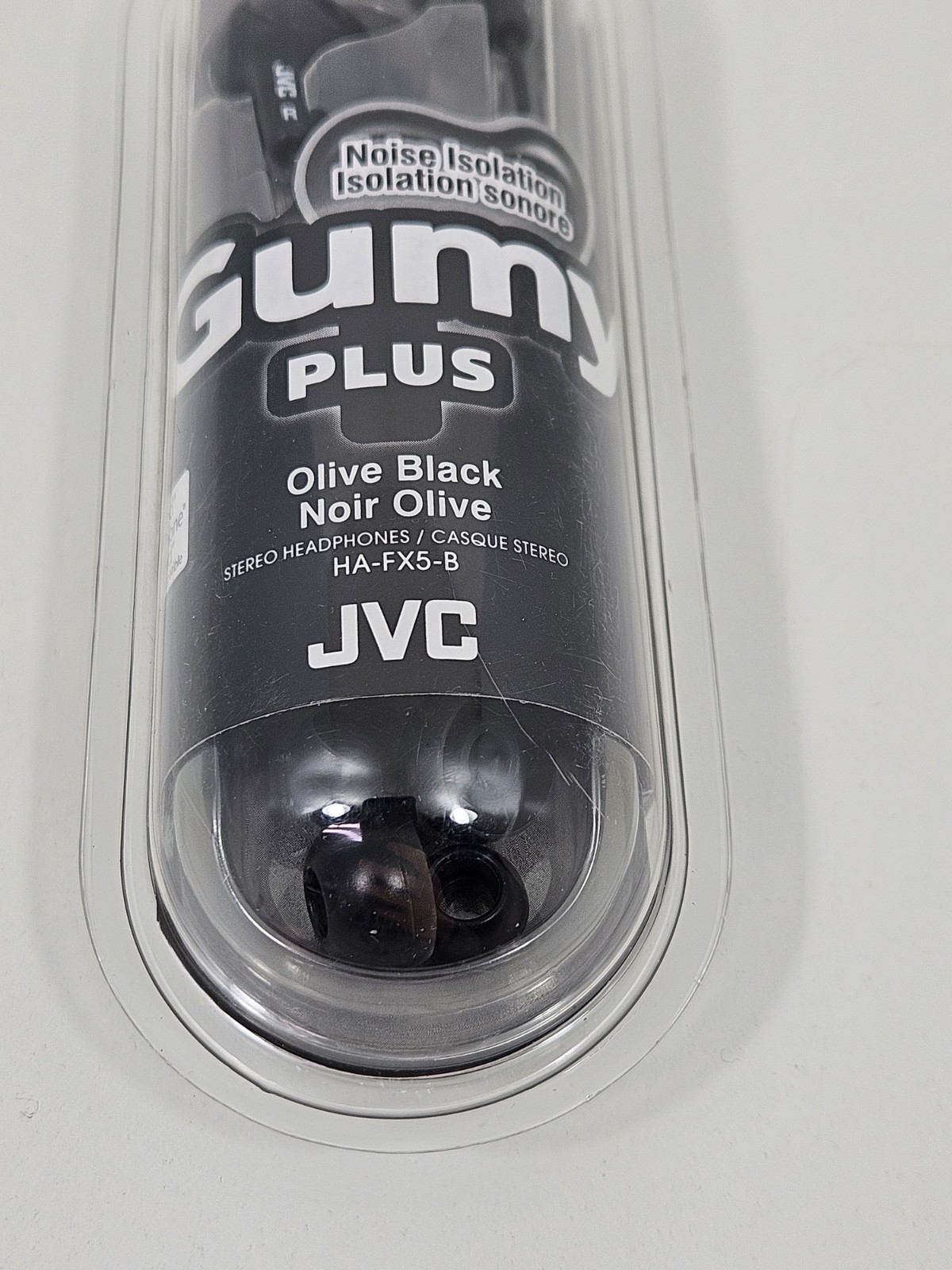 JVC HAFX5V Gumy Plus Inner-Ear Earbuds (Black) – Brand New