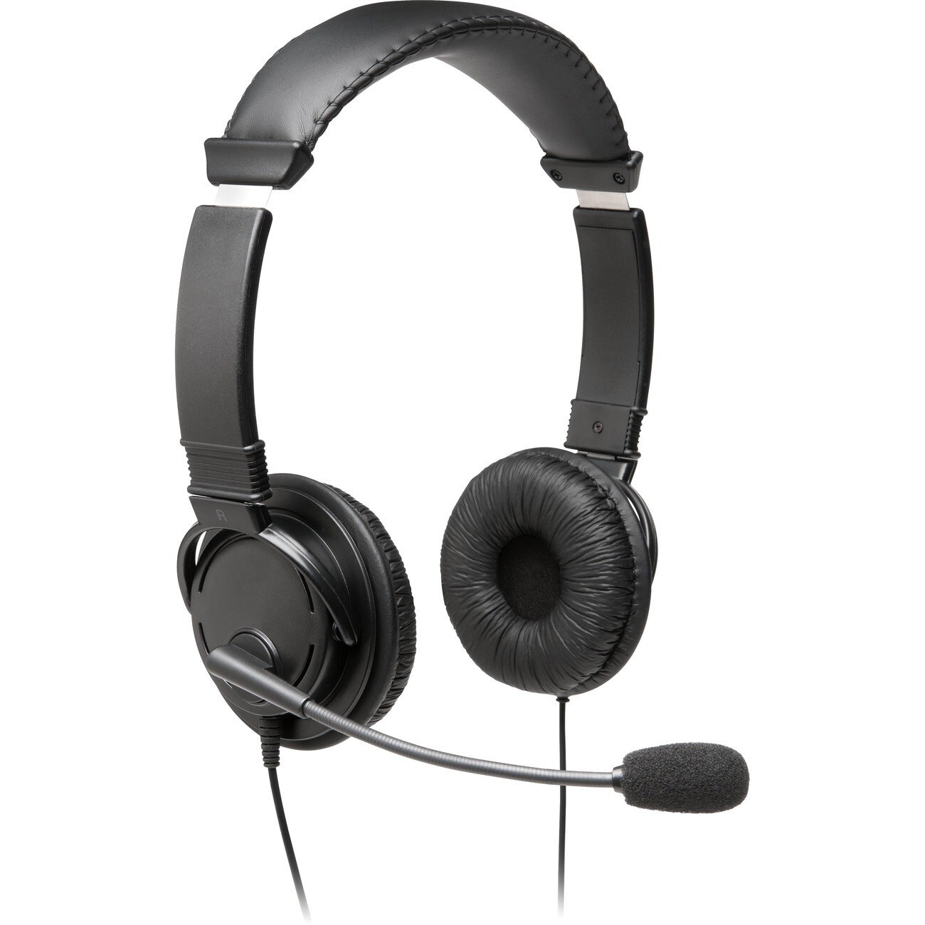 Kensington K97603WW 6Ft HiFi Stereo Over the Head Headset w 3.5mm Mic BLK