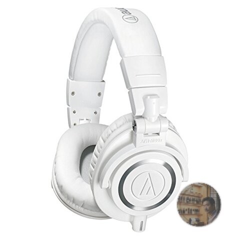 Audio-Technica ATH-M50xWH White Professional Studio Monitor Headphones New