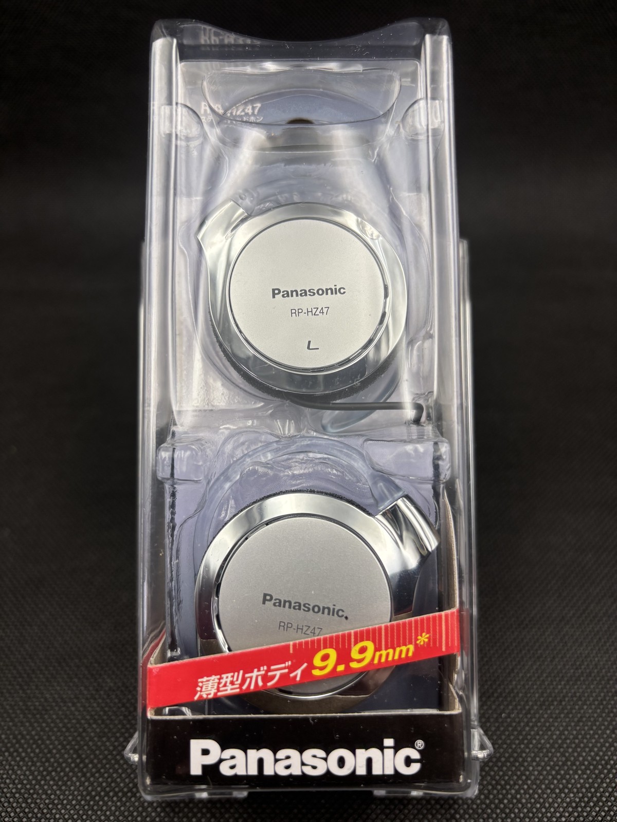 Panasonic Clip Earphone Headphone RP-HZ47 9.9mm Silver NEW