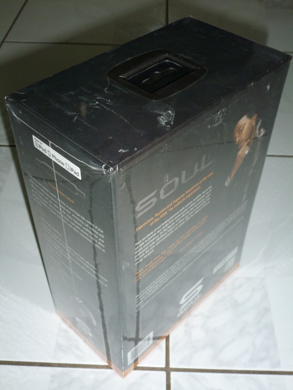 Soul by Ludacris SL150CB Pro Hi-Definition On-Ear Headphones(Chrome & Black)-NEW